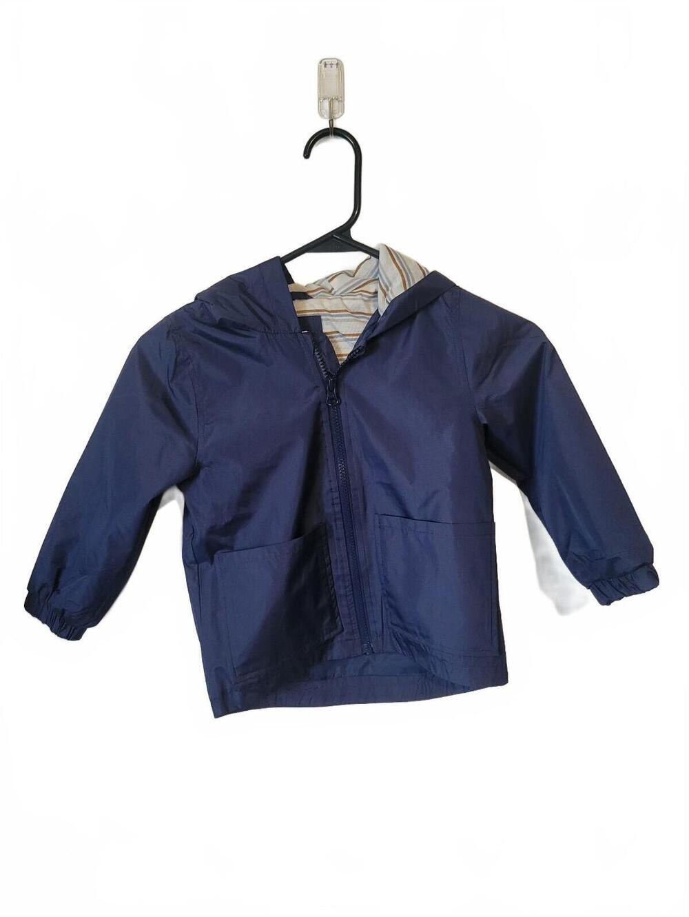 Simple Joy by Carter's Boys 3T Navy Hooded Rain Jacket Windbreaker